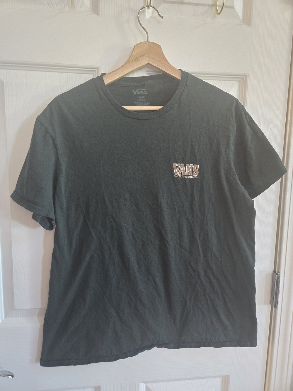 Vans Slim Fit Junior's Evergreen VANS Logo Crew Neck T-Shirt